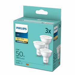 Philips LED žarulja, GU10, topla, 4.7W, 3 kom. 929001250433