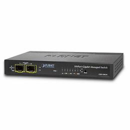 Planet 8-Port GbE RJ45 2P 1G X SFP Managed Desktop Switch