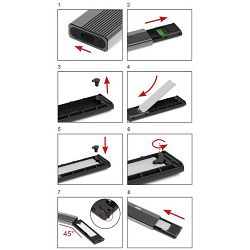 Port kućište za M.2 NVMe SSD disk 900046
