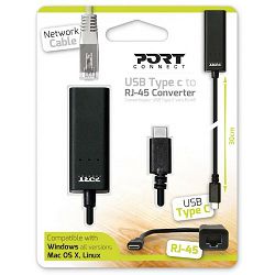 Port adapter USB-C M -> RJ45 F 900126