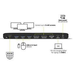 Port docking office USB-C, 2 x 4K , do 100W 901910W