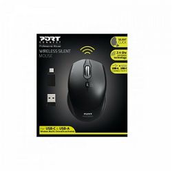 Port miš OFFICE PRO SILENT, bežični, crni 900713