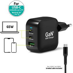 Port zidni punjač 65W type C GaN2 + USB-C kabel 2m 902065PEU