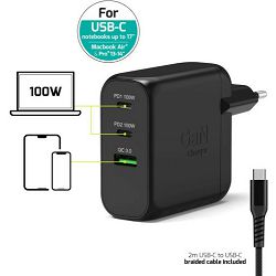 Port zidni punjač 100W type C,GaN2+USB-C kabel 2m 902100EPEU