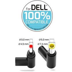 Port punjač 65W GaN2 USB-C za DELL NB, 2 nastavka 904065DEEU