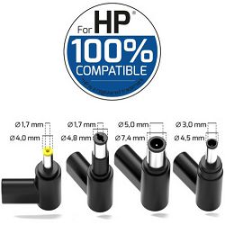 Port punjač 65W GaN2 USB-C za HP NB, 5 nastavaka 904065HPEU