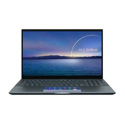 Laptop ASUS Zenbook Pro 15 OLED UM535QE-OLED-KY721X / Ryzen 7 5800H, 16GB, 512GB SSD, GeForce RTX 3050Ti, 15.6" OLED FHD touch, Windows 11 Pro, sivi 90NB0V91-M000T0