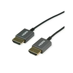 Roline HDMI 4K Ultra HD kabel sa mrežom, HDMI M - HDMI M, coaxial, ultraslim, 2.0m