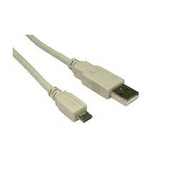 STANDARD USB2.0 kabel TIP A(M) na Micro B(M), 0.8m, bež