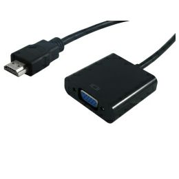 STANDARD adapter/kabel HDMI - VGA, M/F, 0.15m