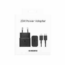 Samsung brzi kućni punjač 25W+USB Type-C kabel,crn EP-T2510XBEGEU
