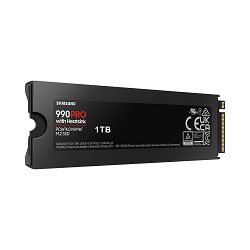 Samsung SSD 1TB M.2 PCIEx4 PCI Gen4.0 990 Pro with Heatsink 600 TBW 5 yrs