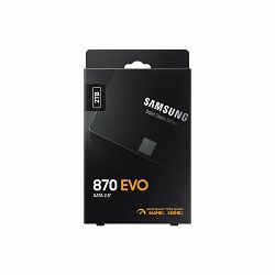 SAMSUNG 870 EVO SSD Client 2.5" SATA III-600 6 Gbps,  2 TB,  Sequential Read: 560 MB/s,  Sequential Write: 530 MB/s,  MLC