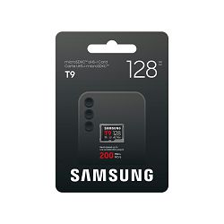 Samsung T9 Micro SDXC card 128GB, U3, V30, A2, UHS-I, 200 MB/s 