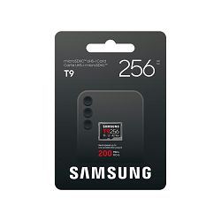 Samsung T9 Micro SDXC card 256GB U3, V30, A2, UHS-I, 200 MB/s 