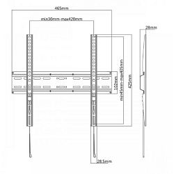 SBOX fiksni nosač 32"-55", do 35kg PLB-2544F