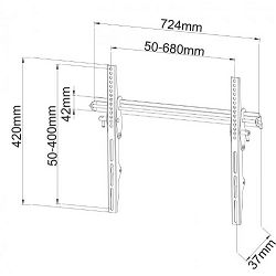 SBOX nosač PLB-4269T, 60 -100", do 75kg PLB-4269T