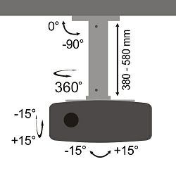 SBOX Stropni nosač projektora PM-18S 13,5kg PM-18S