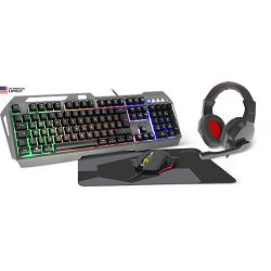 Set SPEEDLINK Lunera, 4 u 1, tipkovnica, miš, podloga, slušalice, US/HR layout