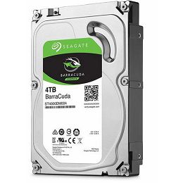 Seagate 4 TB 3,5" HDD, Barracuda, 5400 RPM, 256MB