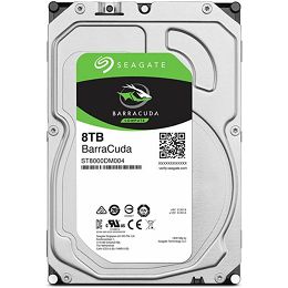 Seagate 8 TB 3,5" HDD, Barracuda, 5400 RPM, 256MB