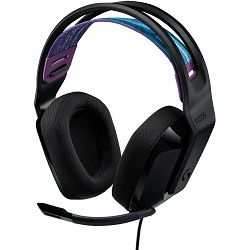 Slušalice Logitech G335, žičane, gaming, mikrofon, over-ear, PC, PS4, Xbox, Switch, crne