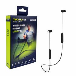 Slušalice MAXMOBILE S11, bežične, Bluetooth, crne 3858893492689