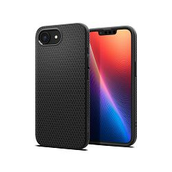 Spigen Liquid Air, zaštitna maska za telefon, mat crna - iPhone 16e (ACS09161)