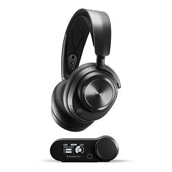 SteelSeries I Arctis Nova Pro I Gaming Headset I High Fidelity Drivers w/ 360° Spatial Audio / Hi-Res Certified GameDAC Gen 2 HUB w/ Multi-System Connect / Active noise cancellation / ClearCast Gen 2 