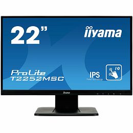 IIYAMA Monitor Prolite, 21,5" OGS-PCAP 10P Touch Screen, 1920x1080, IPS-slim panel design, VGA, HDMI, DisplayPort, 250cd/m2 (with touch), 1000:1 Static Contrast, 7ms
