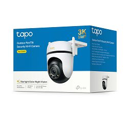 TAPO C530WS Outdoor Pan/Tilt Security Wi-Fi Camera, 3K 5MP (2880x1620), 2.4 GHz, 2 Ext. Antennas, 1 Eth. Port, Pan/Tilt, Starlight Colour Night Vision, Smart AI Detection and Notif., Sound and Light A