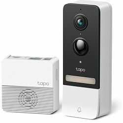 Tapo Smart Battery Video Doorbell - Tapo D230S1 Water & Dust Resistant IP64,Anti-theft Alarm,Color Night Vision,2K 5MP Live View,Longer Battery Life