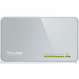 Switch TP-Link TL-SF1008D, 8-Port RJ45 10/100Mbps desktop switch, Fanless, LED indicator, Auto Negotiation/Auto MDI/MDIX, Plastic case
