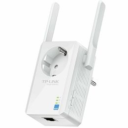 Repeater TP-Link TL-WA860RE, 300Mbps Wireless N Wall Plugged Range Extender with AC Passthrough, QCA(Atheros), 2T2R, 2.4GHz, 802.11n/g/b, Ranger Extender button, Range extender mode, with 2 fixed Ante