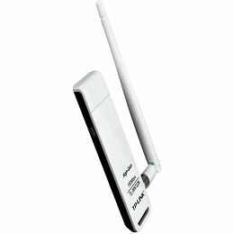 NIC TP-Link TL-WN722N, USB 2.0 Adapter, 2,4GHz High Gain Wireless N 150Mbps, Detachable Omni Directional Antenna 1 x 4dBi (RP-SMA)