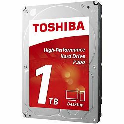 Toshiba P300 3.5" 1TB, 7200RPM, 64MB, NCQ, AF, SATAIII bulk HDWD110UZSVA