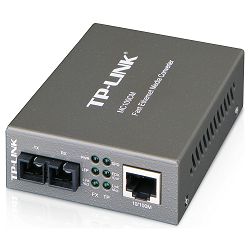 TP-Link 100M optički pretvarač, 10/100M RJ45 u 100M multi-mod SC, Full-duplex, do 2km