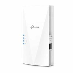 TP Link AX1800 Wi-Fi 6 Range Extender, 2.4GHz and 5GHz, 1 Gigabit Ethernet Port, 574 Mbps at 2.4GHz, 1201 Mbps at 5GHz, WPS Button, Reset Button, 2 Internal Antennas