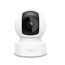 TP-LINK Tapo C212 Home Security Wi-Fi Camera, 2K 3MP, 2.4 GHz, WPA/WPA2-PSK, 128-bit AES encrypt. with SSL/TLS security,  PAN/Tilt View: 360° horizon., 113° vertic., Built-in microph. and speaker, mic