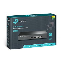 TP-Link TL-SG1008, 8-port GbE switch, steel case TL-SG1008