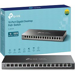 TP-Link TL-SG116P, PoE 16 port GbE switch PoE TL-SG116P