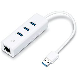 TP-Link USB3.0 na Gigabit mrežni adapter, USB3.0×3 hub