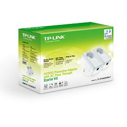 TP-Link PA4010P KIT, 600Mbps powerline s utičnicom TL-PA4010PKIT