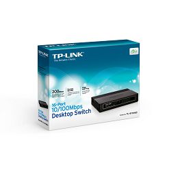 TP-Link TL-SF1016D,16-port 10/100 switch,plastično TL-SF1016D