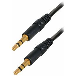 Transmedia Connecting cable. 3,5 mm 0,6m gold plated plugs