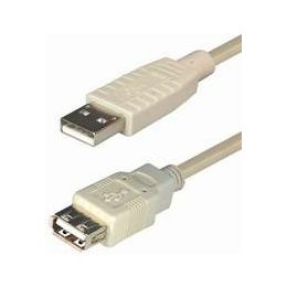 Transmedia USB 2.0 extension Kabel AA1,0m