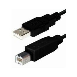 Transmedia USB 2.0 AB, Black, 1,8m