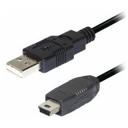 Transmedia USB A to 5 pin mini Kabel 0,3m