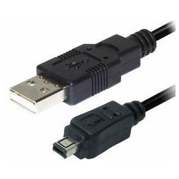 Transmedia USB type A plug - 4 pin mini USB plug, 2,0 m