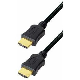 Transmedia High Speed HDMI cable with Ethernet 2m gold plugs, 4K